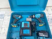 Zestaw Makita wkrętarko wiertarka DHP453 oraz zakrętarka DTD152 18 V