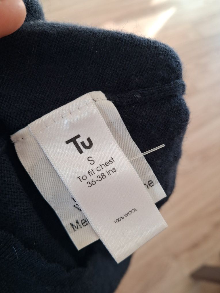 TU kardigan welniany granatowy merino 100% S