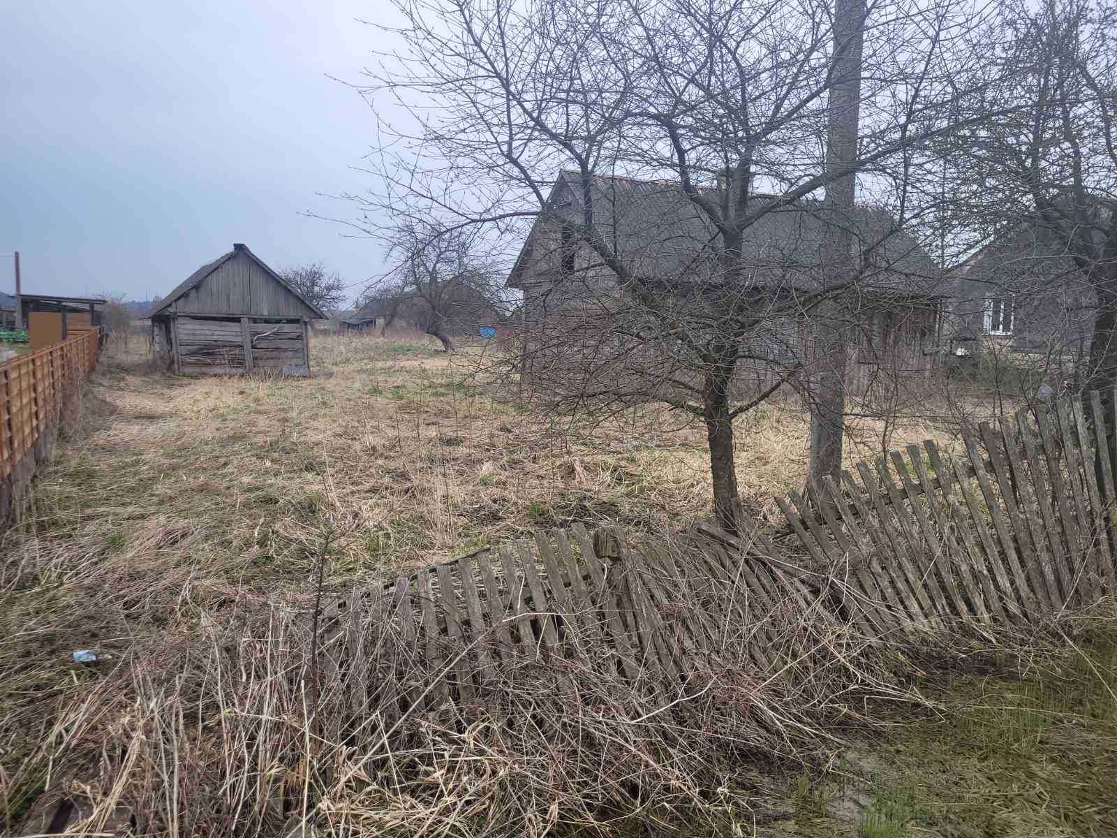 Земельна ділянка 53 сот. та дерев'яний будинок під знос