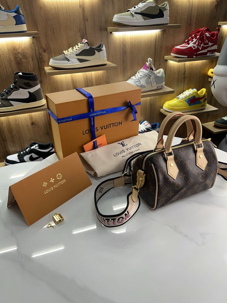 Сумка Шкіряна Жіноча Louis Vuitton Speedy LV brown