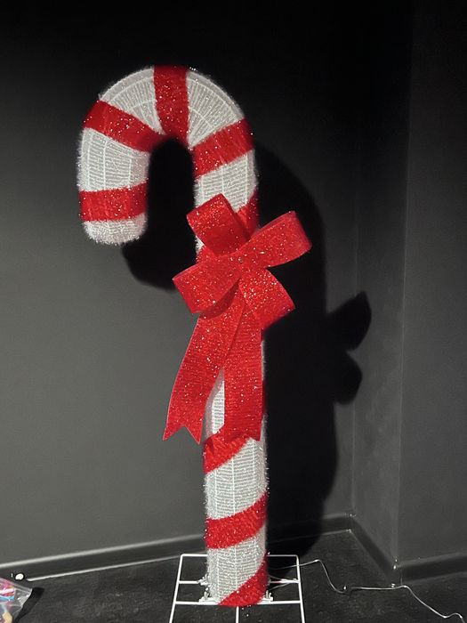 Dekoracja swiateczna laska cukrowa  Led 120 cm