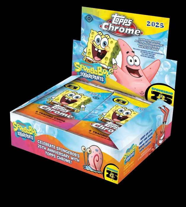 2025 Topps Chrome SpongeBob 25th Anniversary Hobby Box