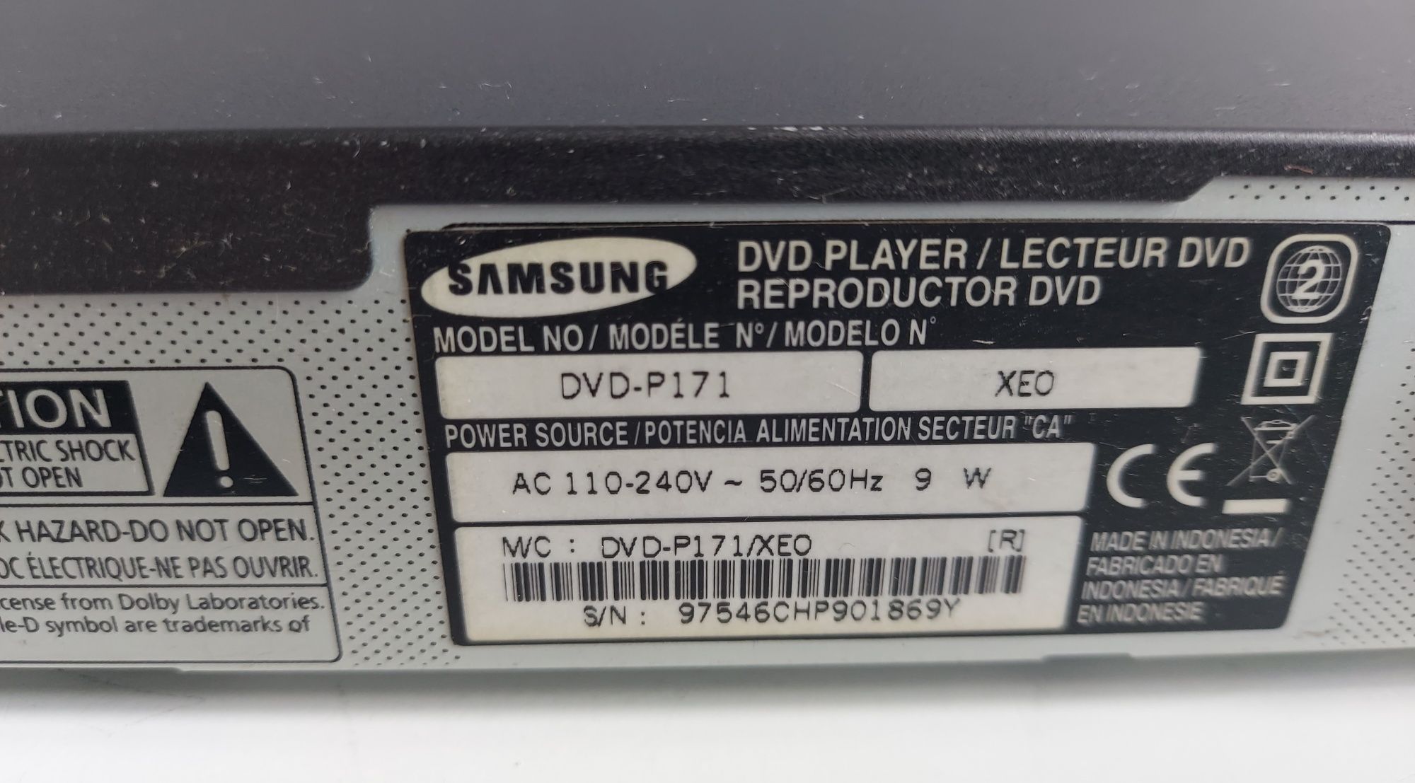 DVD Samsung P171 + pilot