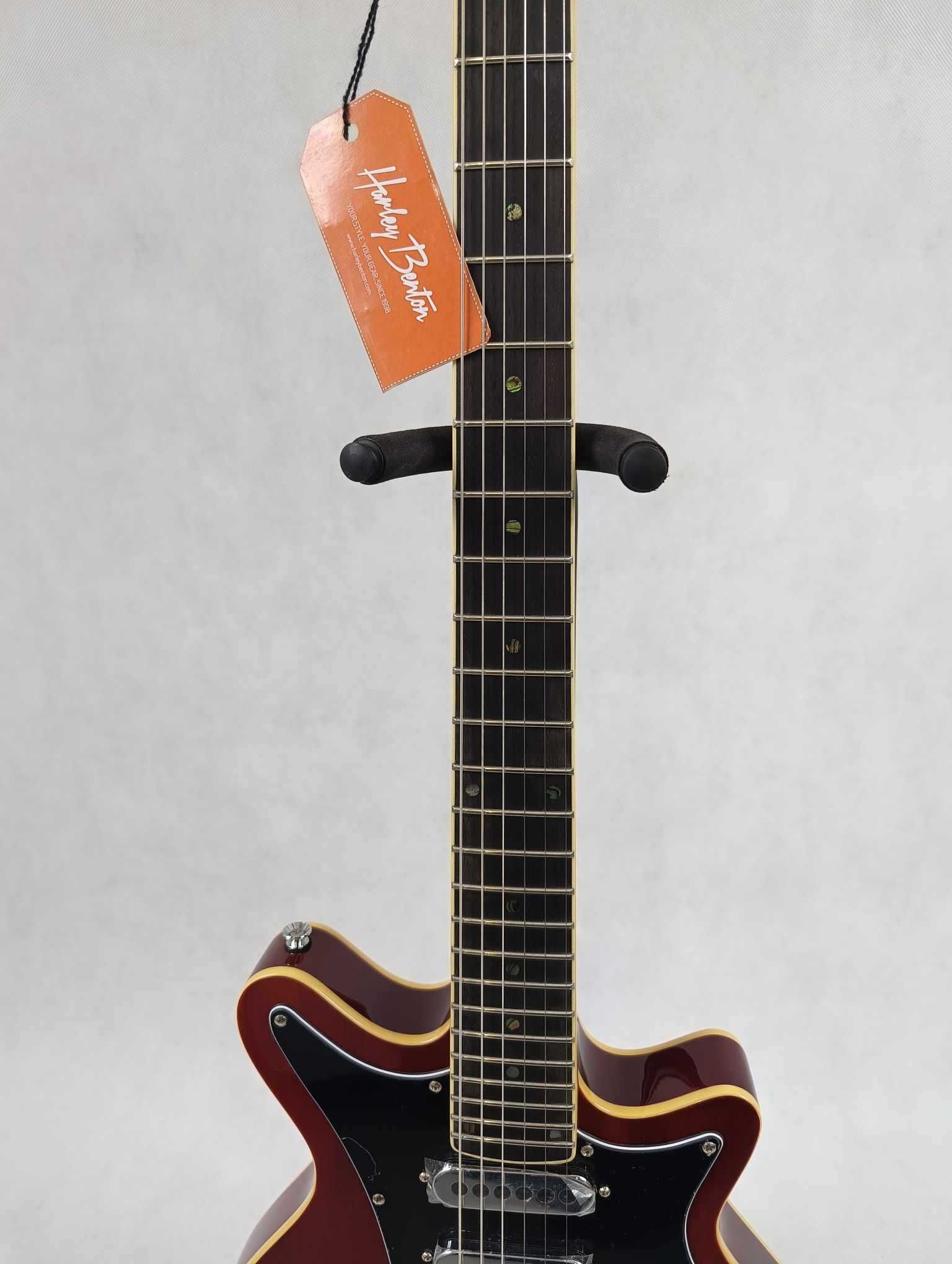 Gitara elektryczna Harley Benton BM-75 Trans Red Deluxe-typ Brian May