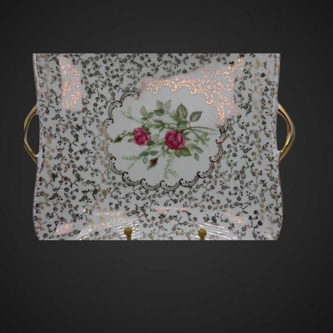 Patera róże złocona Alka Kunst Bavaria b5/042670