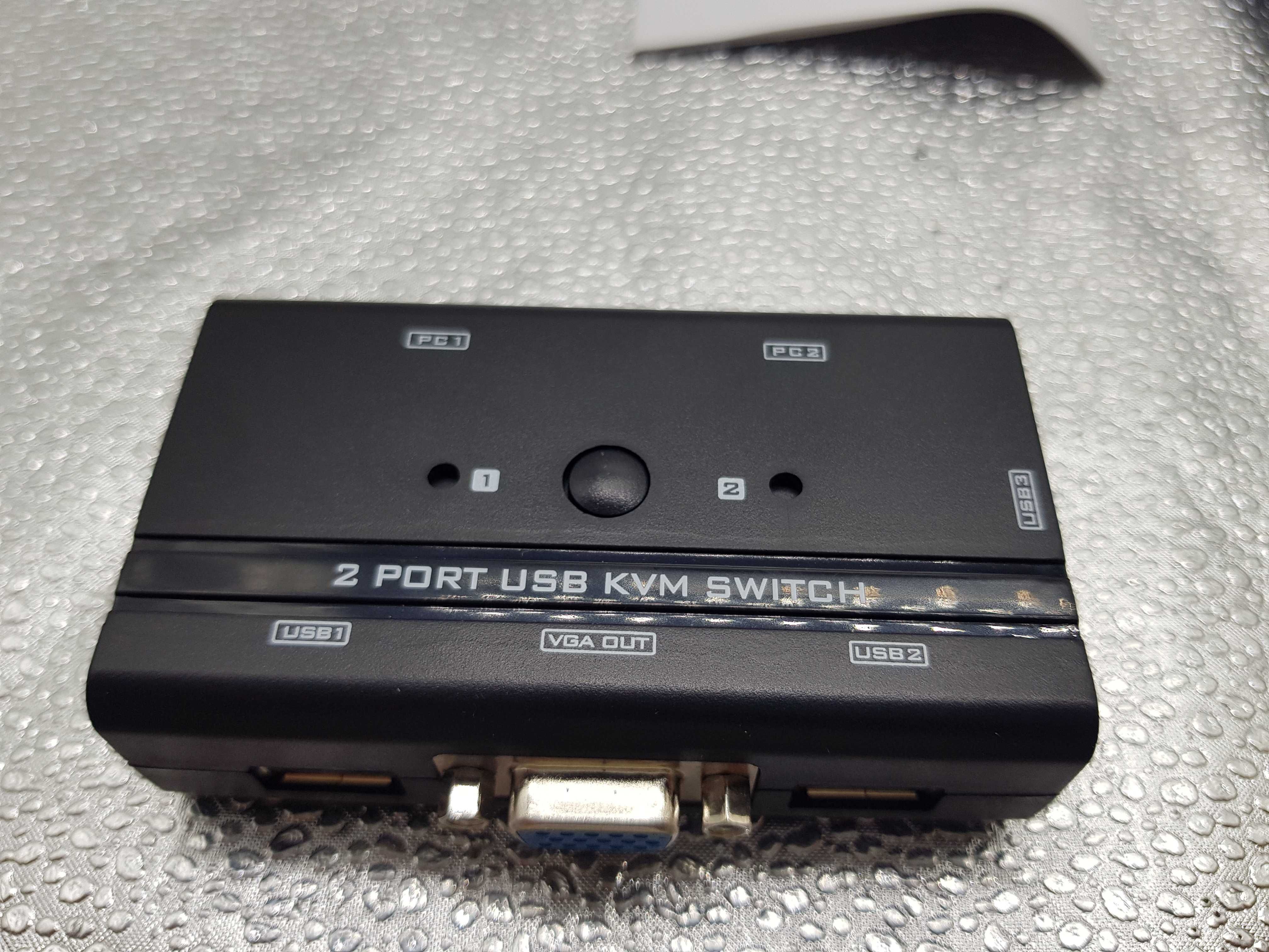 Przełącznik KVM VGA, 2-portowy przełącznik USB VGA KVM