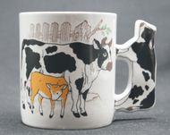 Kubek Porcelana Sandra Rich krowa z cielaczkiem