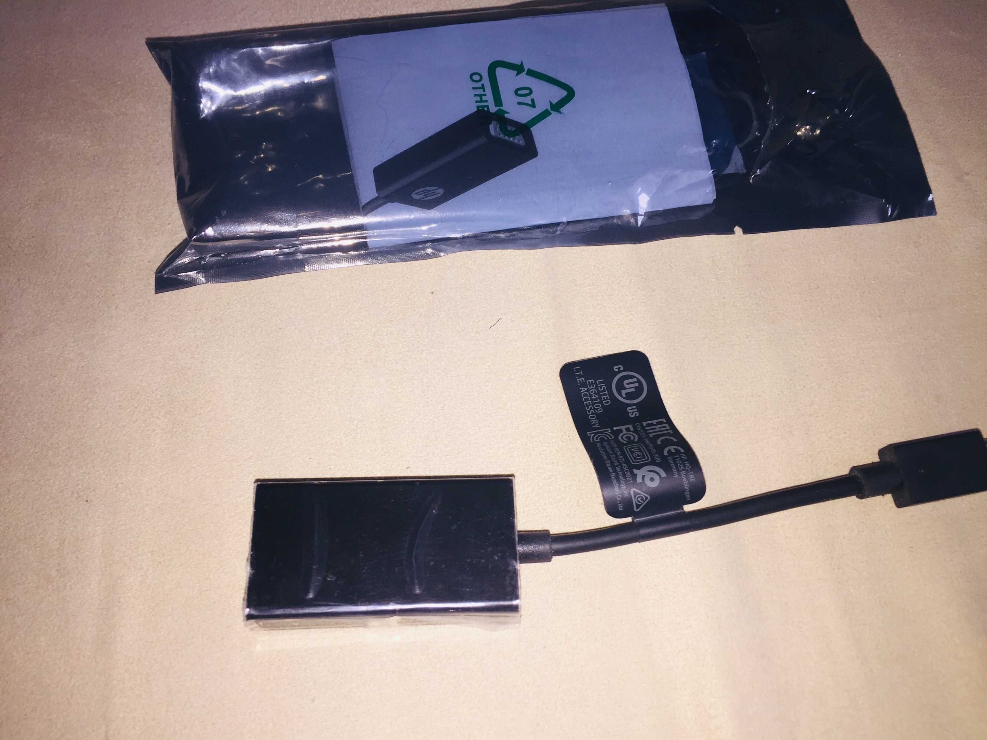 Adapter przelotka przejściówka HP USB-C VGA