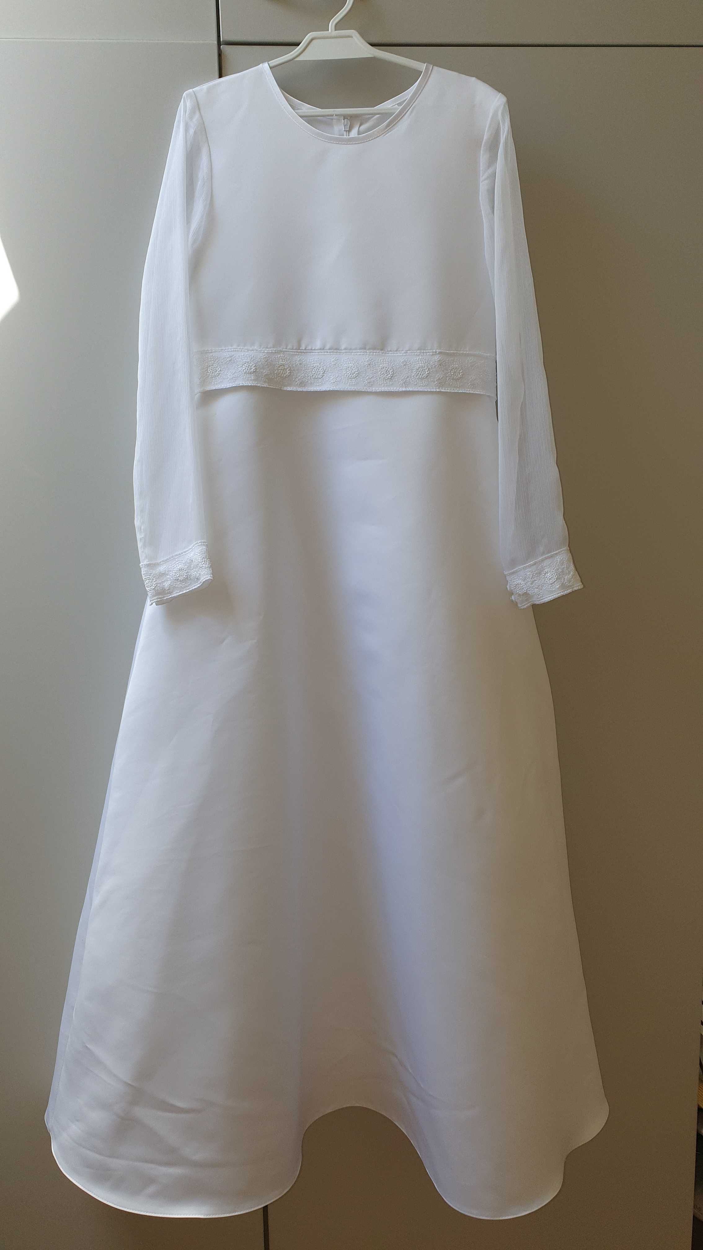 Komunia Św., elegancka sukienka r. 146