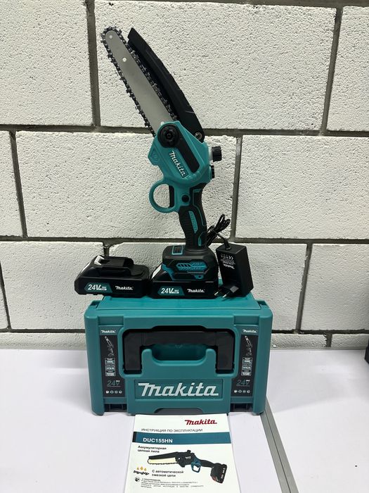 Краща ціна! Акумуляторний гілкоріз Makita duc 155 з смазкою цепки