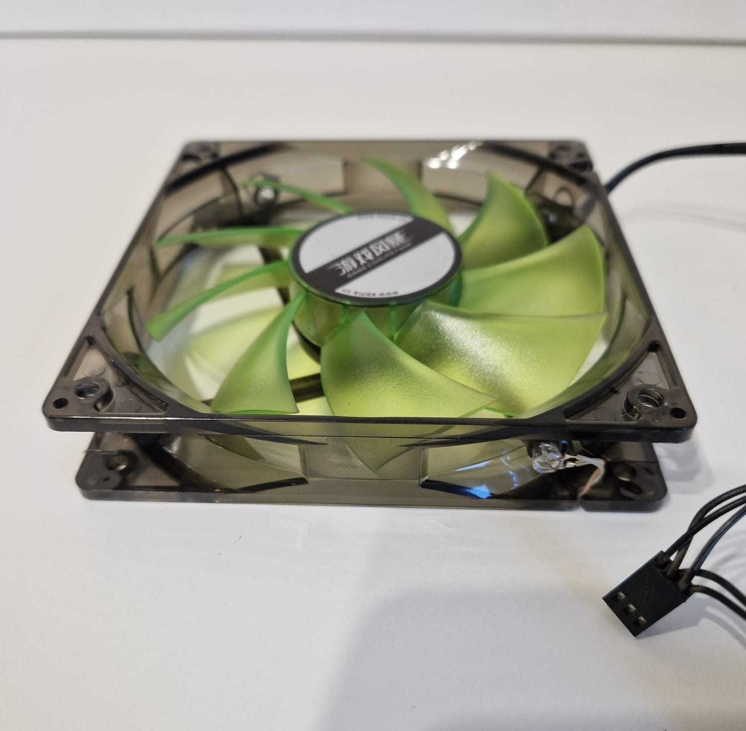 wentylator 120 mm chłodzenie do komputera zielony