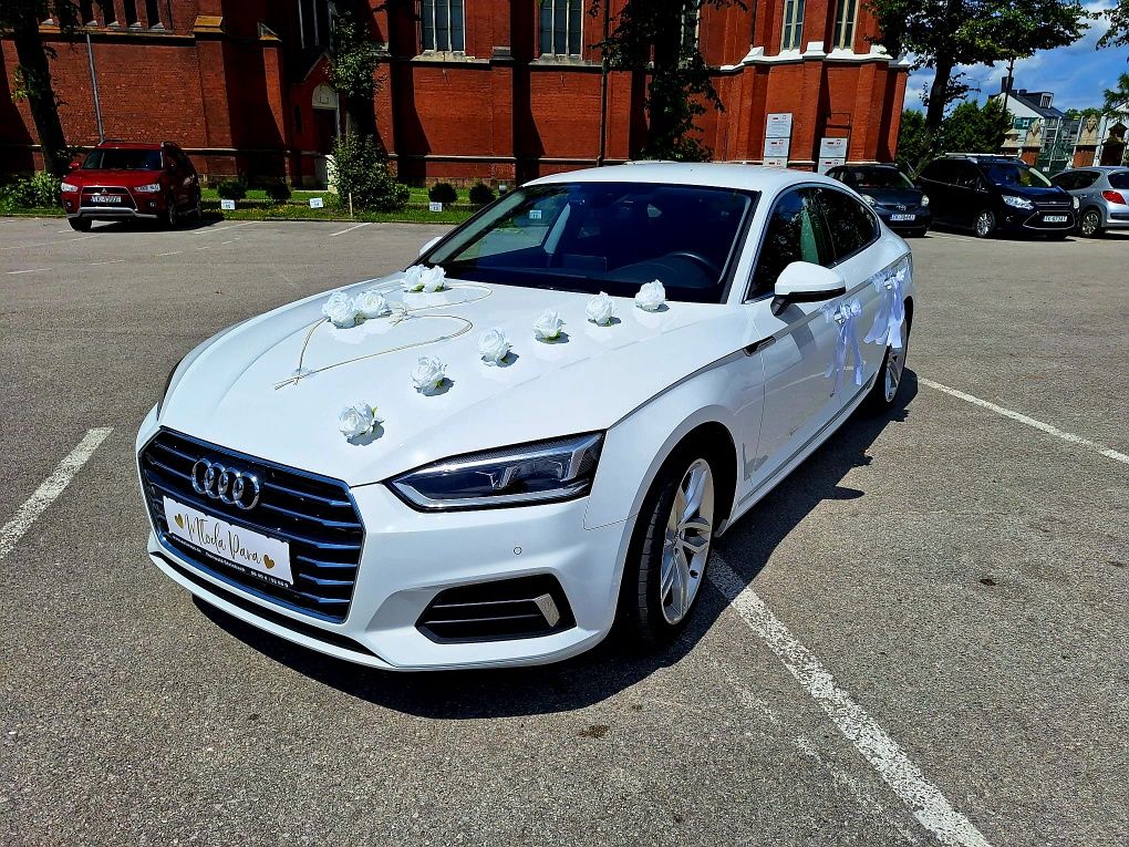 Auto do ślubu / Samochód do ślubu / Białe Audi A5 / Wolne terminy!