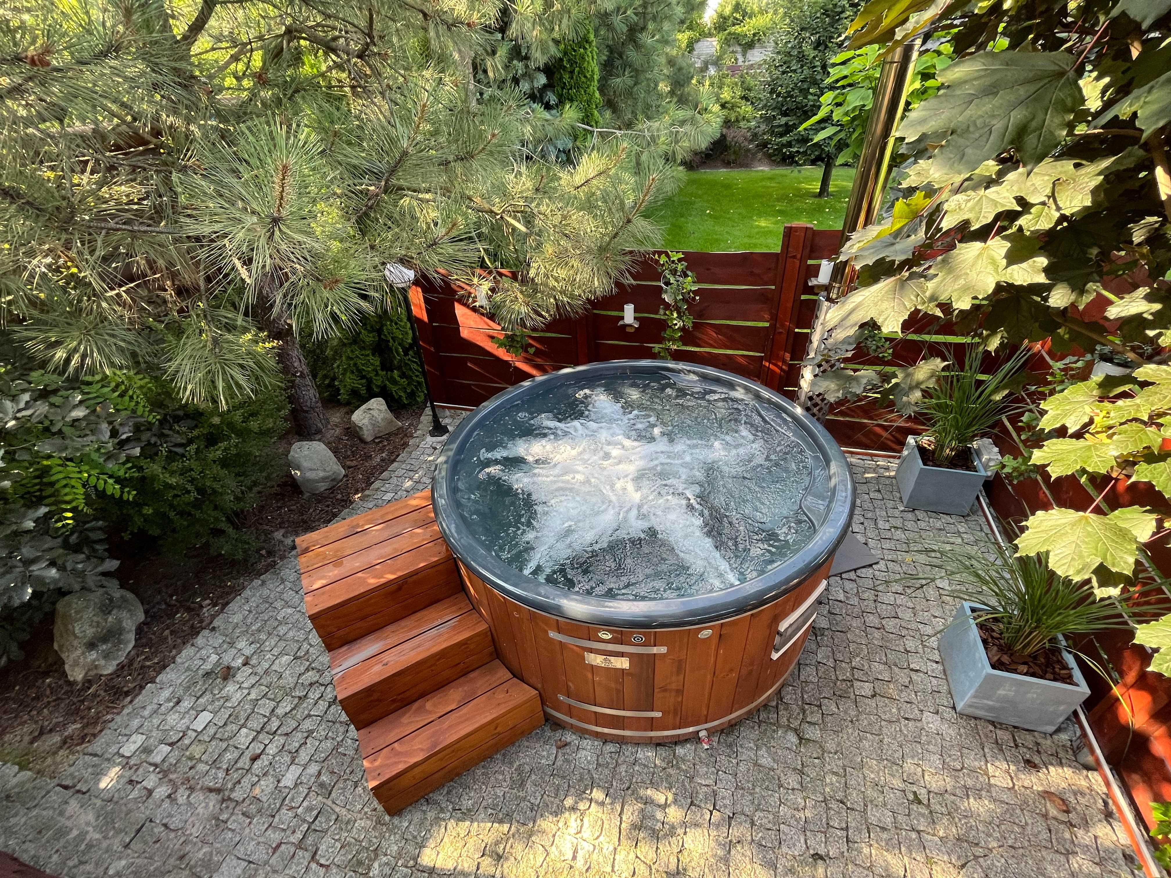 GORĄCA BECZKA Jacuzzi Ruska Bania Balia Ogrodowa Jacuzz NA PIEC GAZOWY