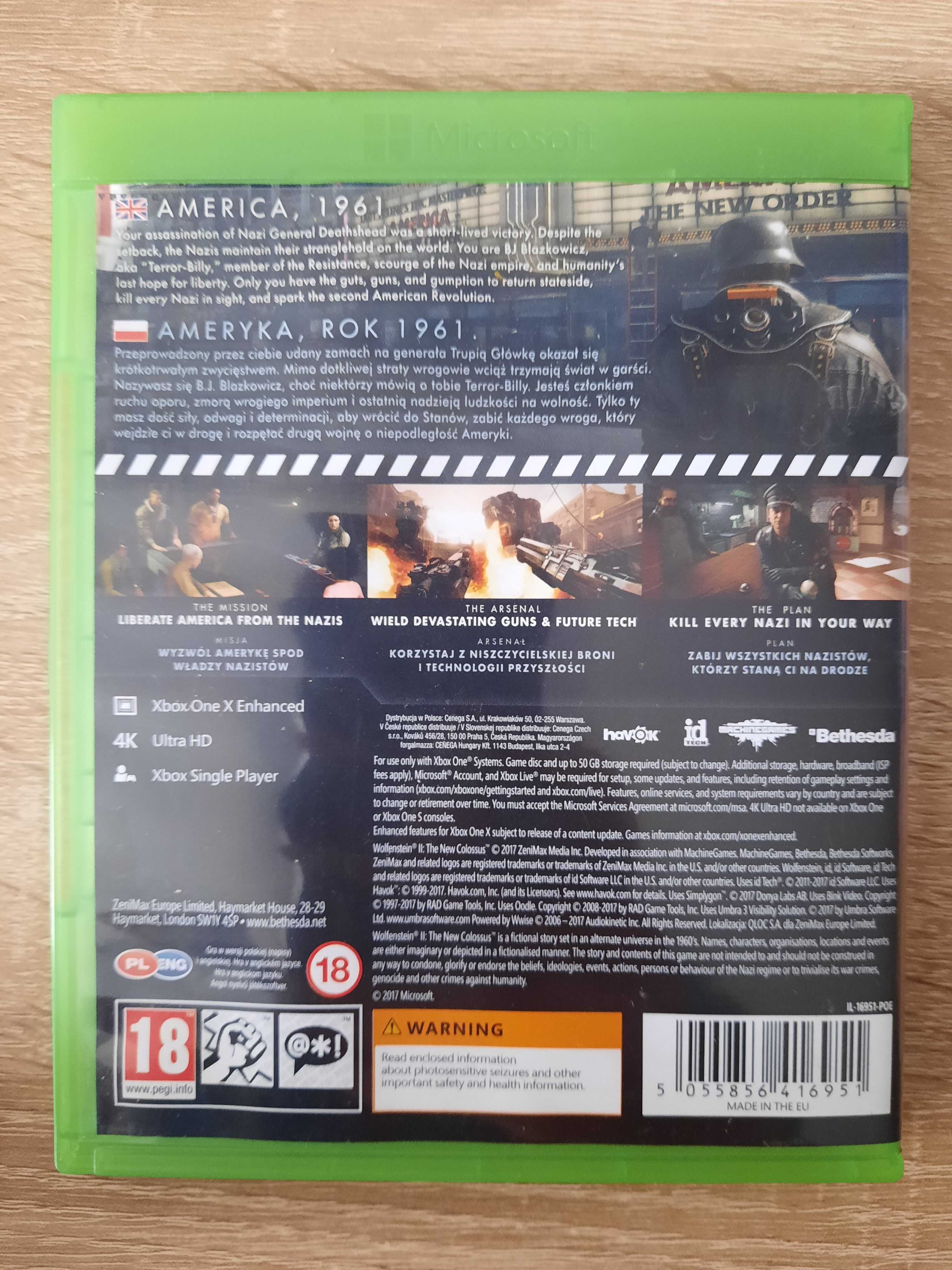Wolfenstein II The New Colossus Xbox One (stan 5/6)