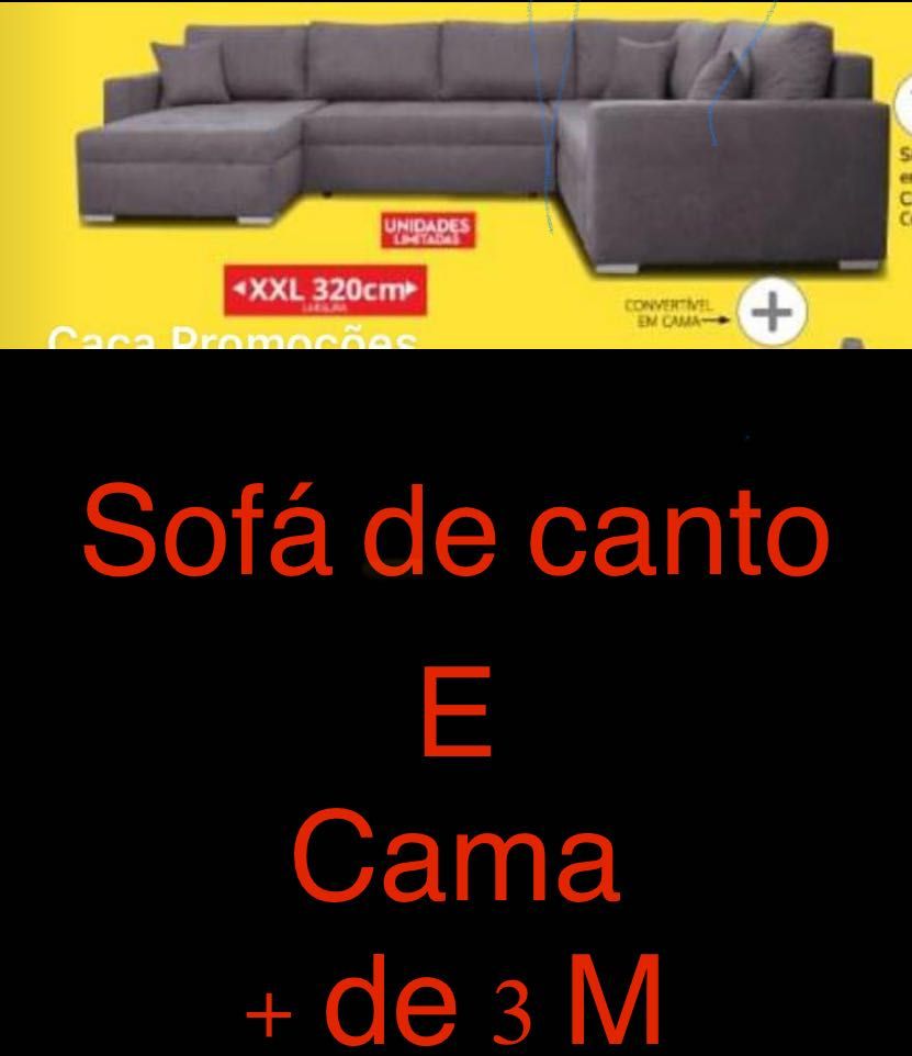 Sofá de canto xxl / cama