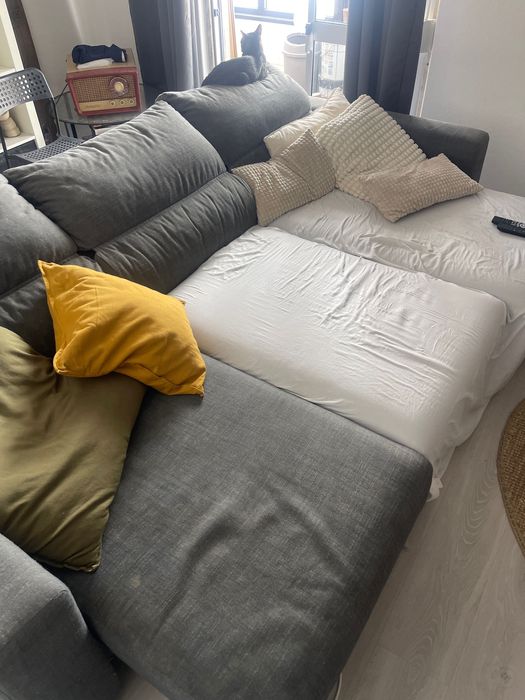 Sofá 3 lugares c/ chaise arrumação IKEA