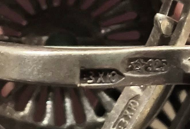 Вишукані срібні сережки з бірюзою