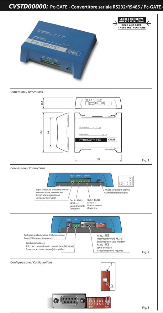 Carel PC Gate - brama dostępowa - PlantVisor