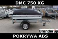 Przyczepa przyczepka Brenderup 1205 z pokrywą ABS 203x116x85 cm 750 kg