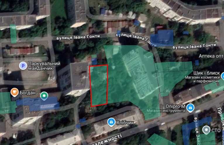 Земельна ділянка район 14 школи