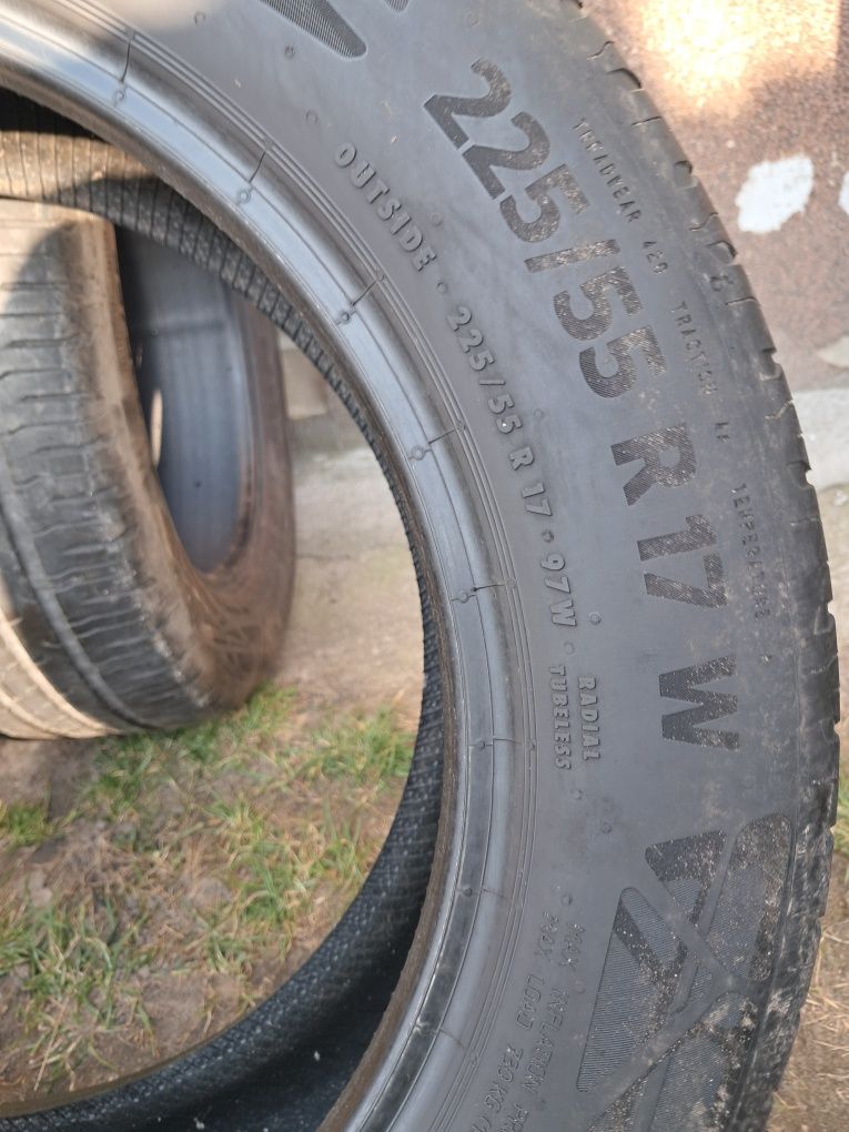 225/55 R17 97W - Continental EcoContact 6 -14/2021 - ~6mm- cena za 2