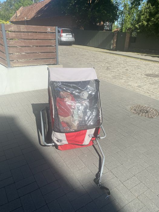 Przyczepka rowerowa dla dzieci, Riksza do roweru, wózek rowerowy