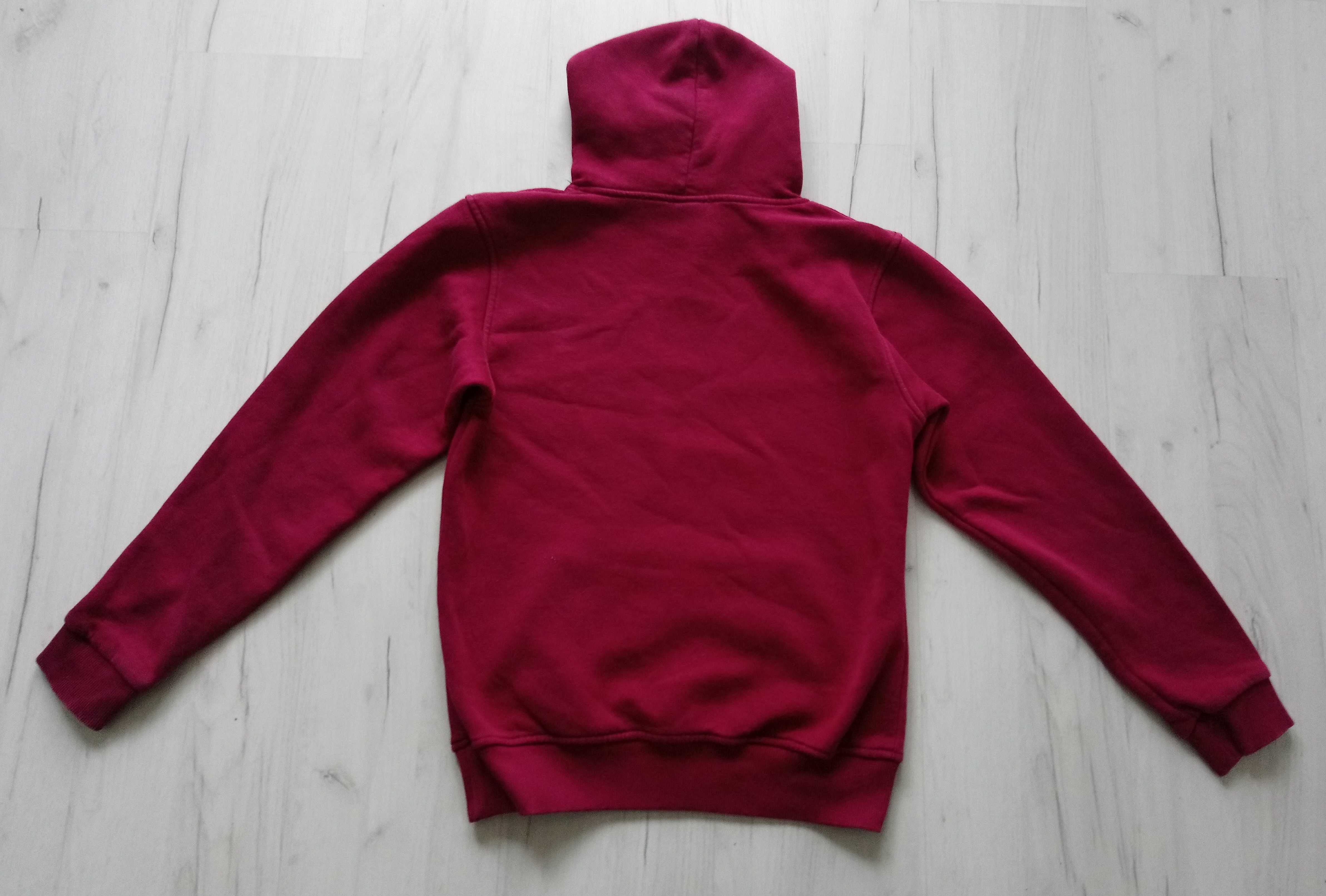Piękna damska bluza ADIDAS rozmiar S M czerwona kaptur wysyłka gratis!