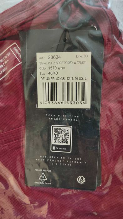 Salewa Puez Sporty Dry Tankt Cena reg. 170 zł Rozmiar L