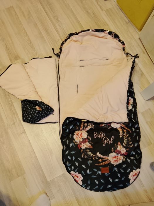 Śpiworek do wózka plus mufka