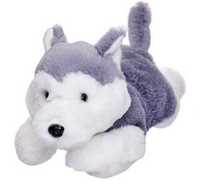 Maskotka Pies Husky Leżący 35 cm Beppe