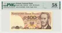 100 zł 1976  - CY -  Ogromna Rzadkość  L9  PMG 58