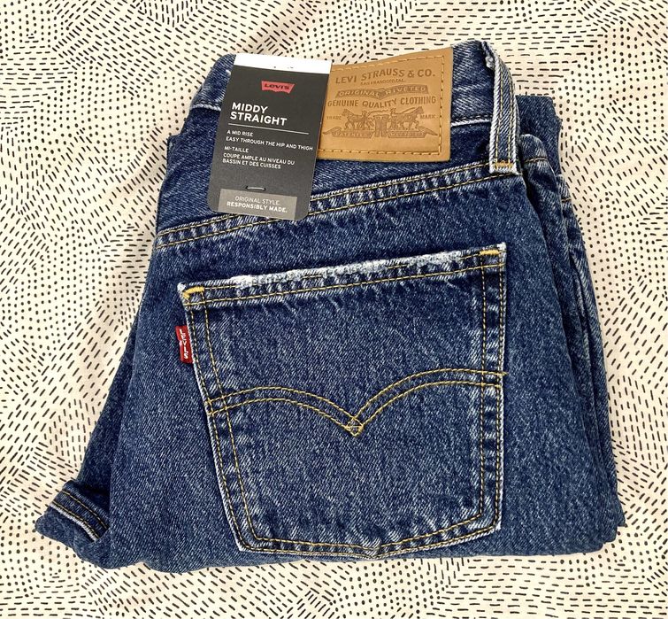 Calças Middy Straight 26 Levis