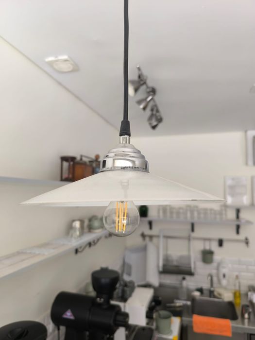 Candeiros de tecto em vidro fosco