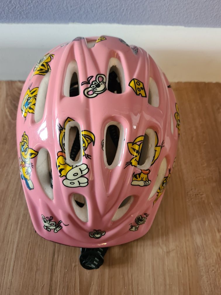 Kask rowerowy dziewczęcy rozmiar S