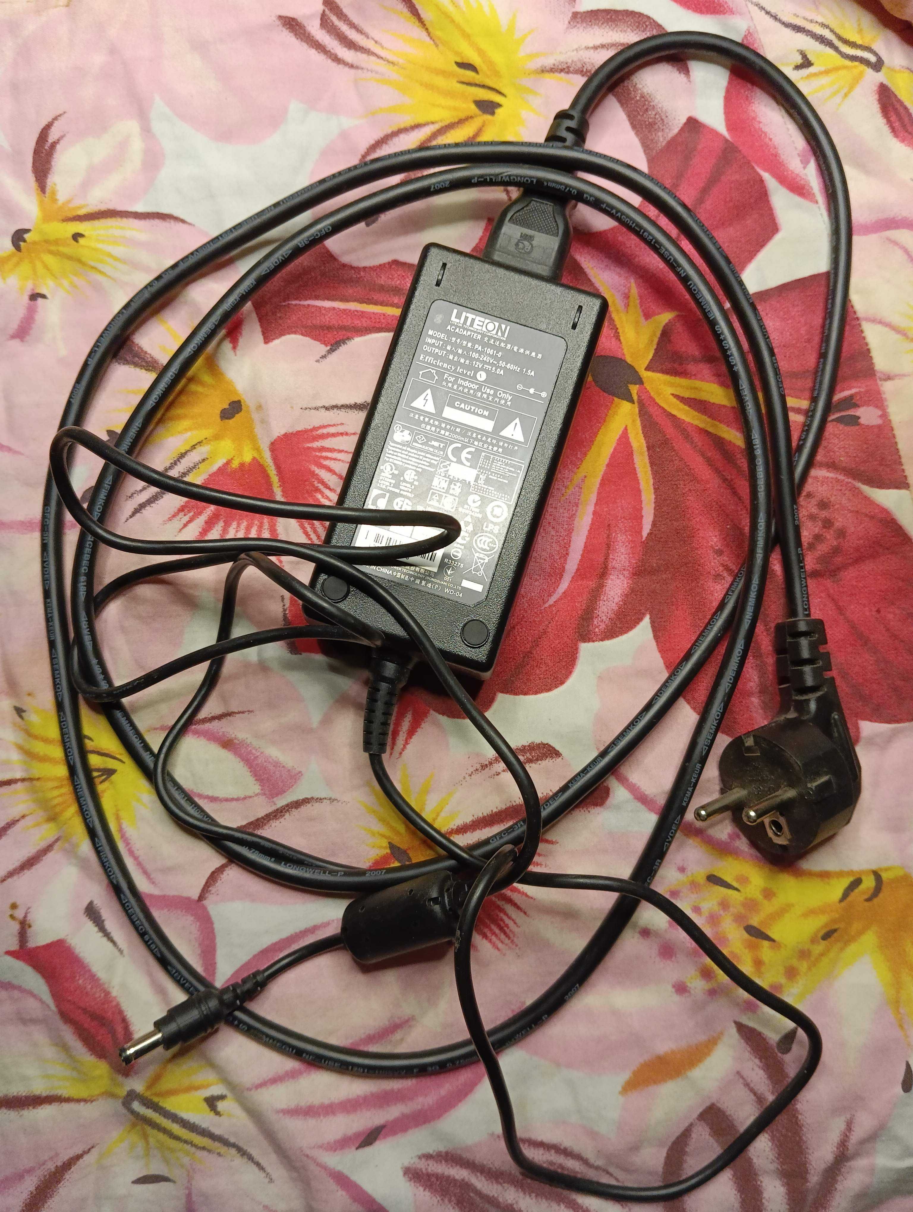 Блок питания живлення 12V 5.0A PA-1061-0 (5.5×2.5mm)