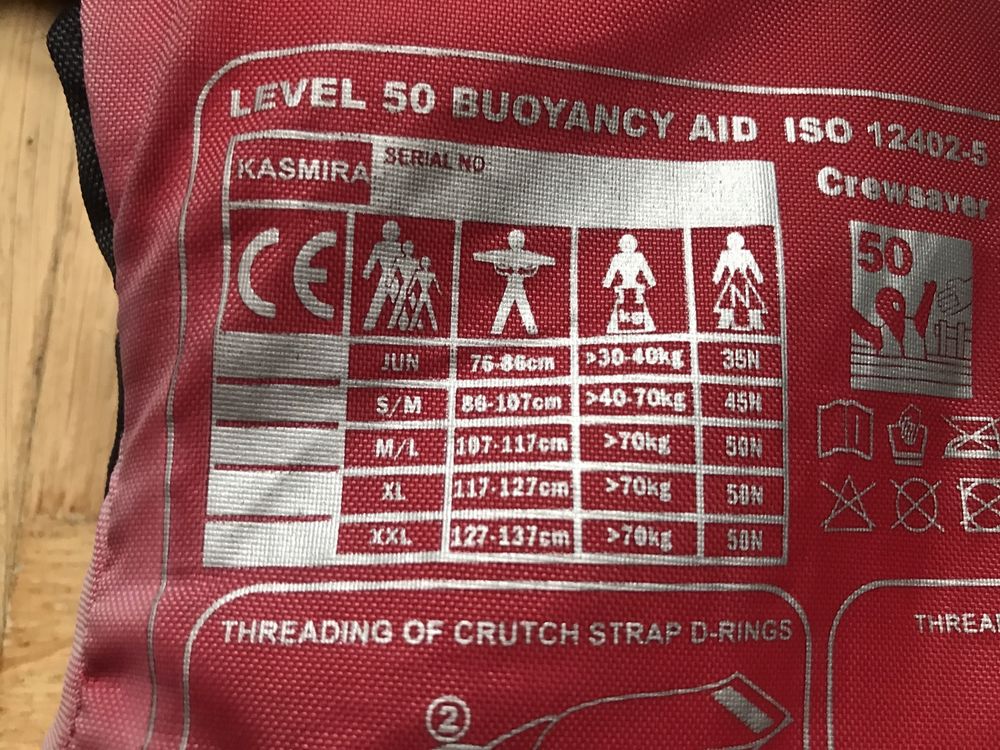 Kamizelka asekuracyjna Crewsaver Kasmira rozmiar J junior 39-40 kg