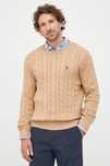 Sweter ze splotem beżowy Polo Ralph Lauren L