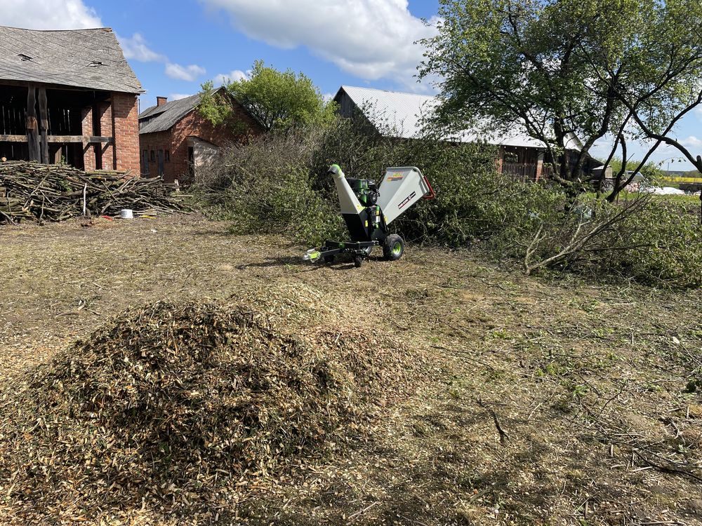 Rozdrabniacz do gałęzi. Rębak spalinowy. Usługi/wynajem. Ryki