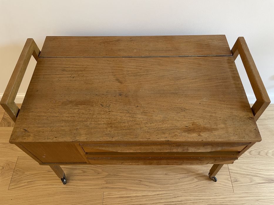 Niciak szafka nocna stolik boczny midcentury vintage 66x41 na kolkach