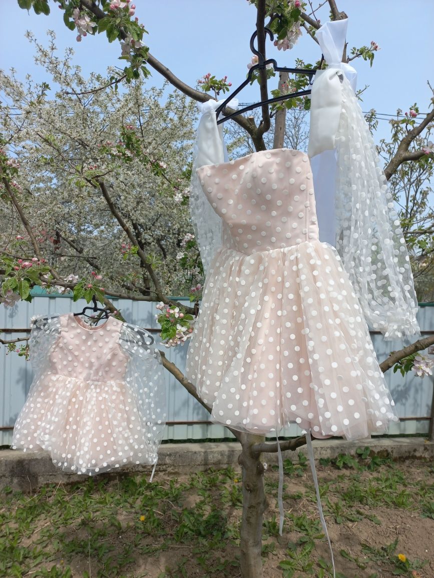 Святкові сукні платья Мама+Доня Family look Фемілі фемили лук