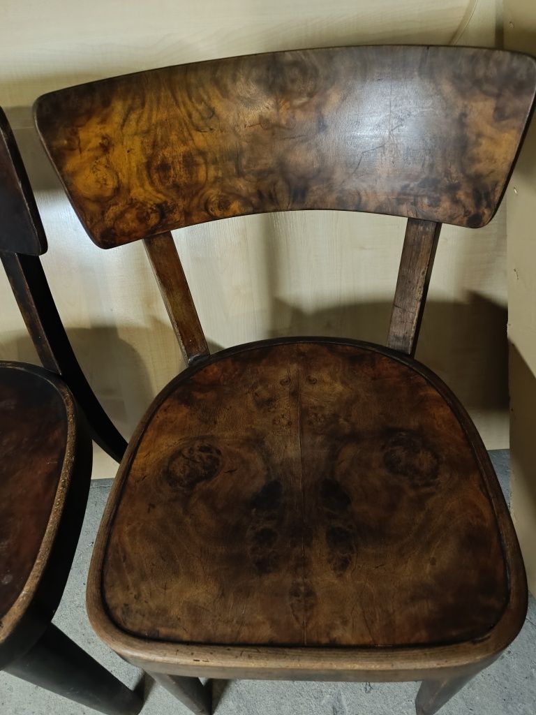 Art deco 1922 r. Krzesła Thonet sygnowane cena za  2 szt.