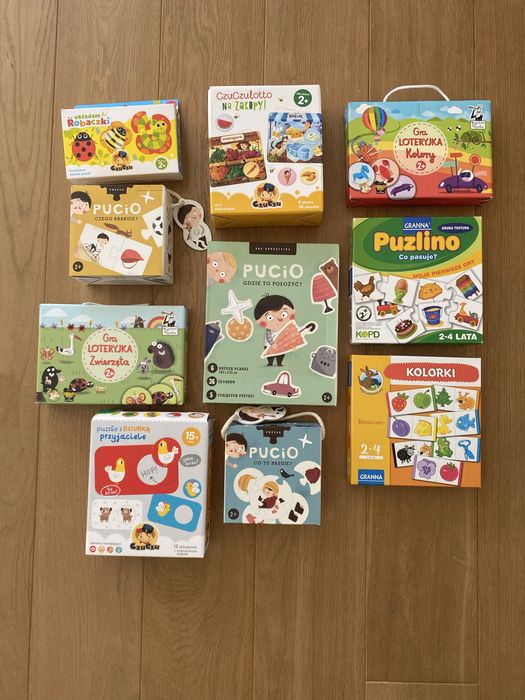 Puzzle, gry dla dzieci Pucio CzuCzu 1,5 - 3 lata
