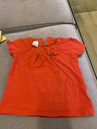 T-shirt koszulka bez rekawow Zara 78 9-12m