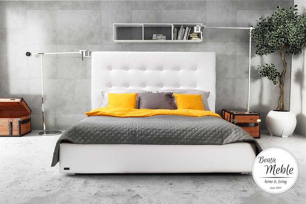 Łóżko tapicerowane z pojemnikiem PARIS  | Rozmiar 160x200