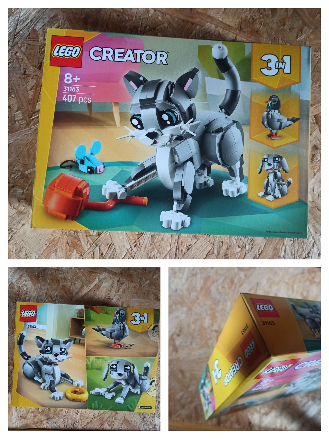 LEGO 31163 creator kotek psotek / 3w1 kot, pies, gołąb

Klocki nowe, o