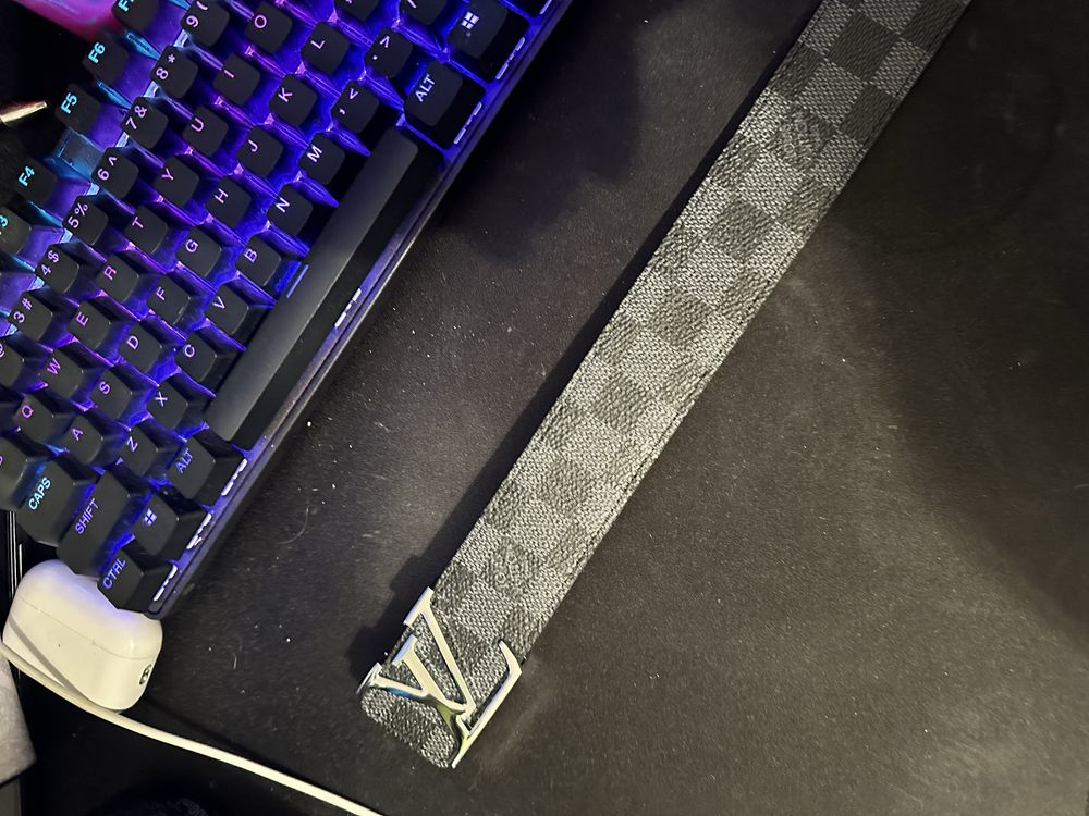pasek lv belt z szara klamra