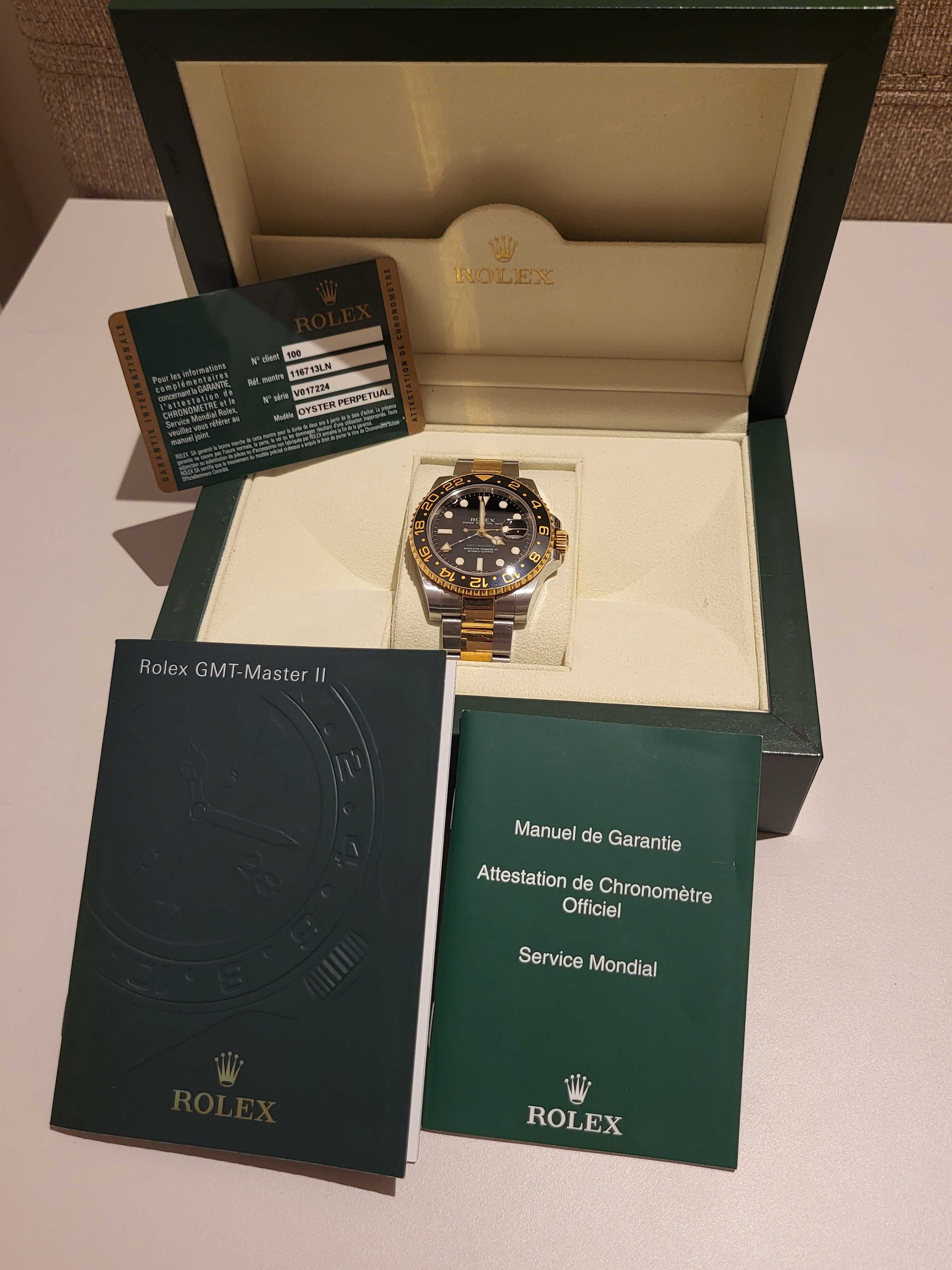 Rolex GMT-MASTER II ouro/aço (Garantia 2 anos)