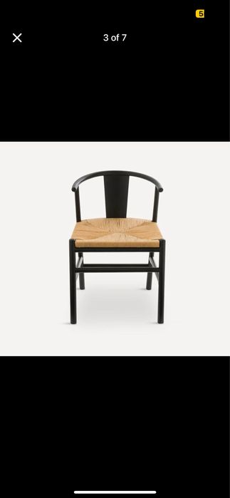 2 Cadeiras de jantar/ cabeceira pretas e verga