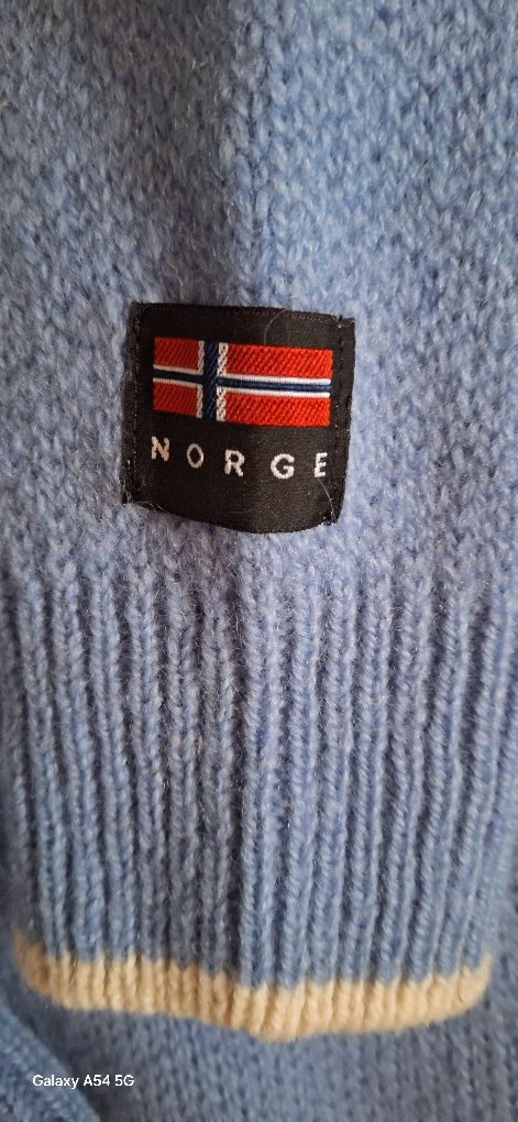 Oryginalny sweter norweski 100% wełna