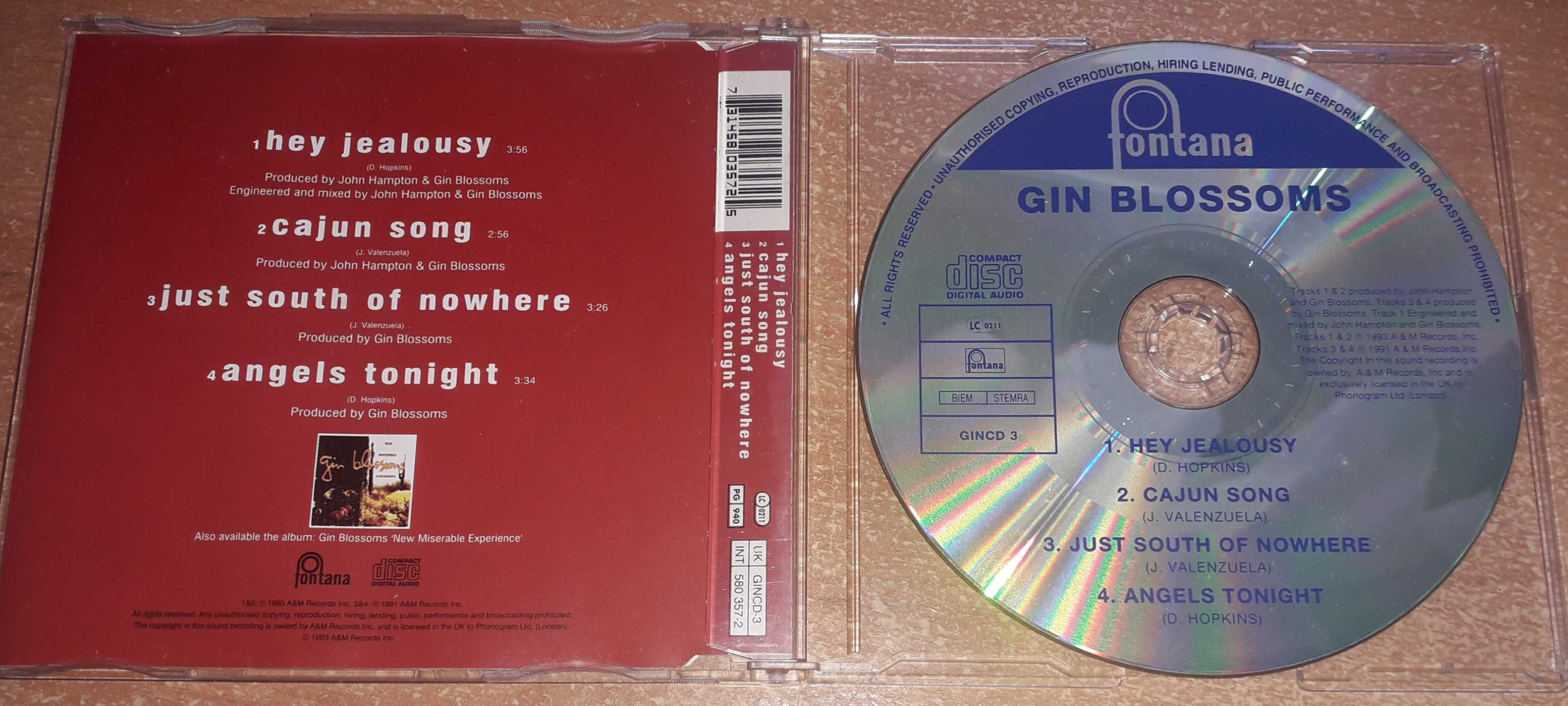 Gin Blossoms - Hey jealousy CD - Gratka!!!